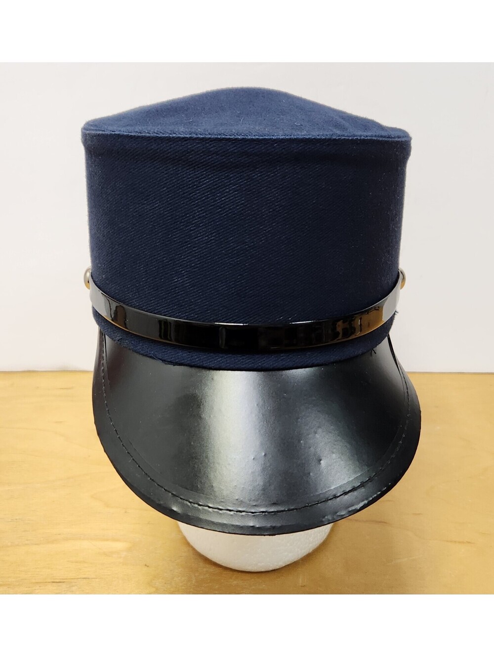 JHats Train Conductor Hat Navy Blue Cotton Railway Engineer Chauffeur Cap 58cm